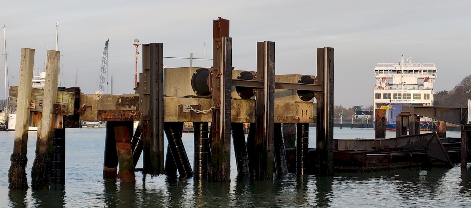 Wightlink Lymington Jetty Pile Protection