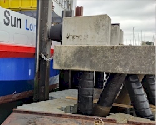 Wightlink Lymington Jetty Pile Protection